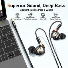 Audiovance Vibes 202 pack of six eartips in three sizes demonstrating comfort choices and noise isolation