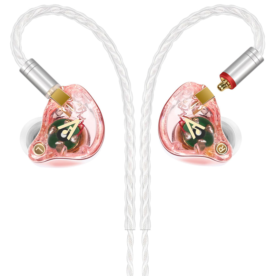 Audiovance front view of Vibes 202 earbuds showing design and fit benefits