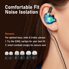 Audiovance Vibes 202 beside coin for size comparison to show compact portability
