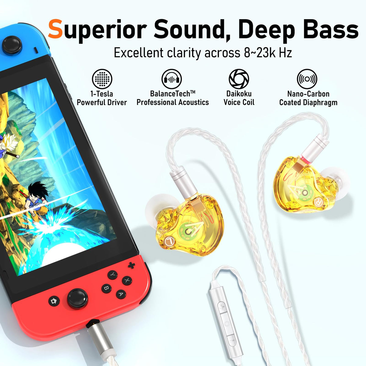 Audiovance Vibes 202M close-up of resin earpiece detail highlighting precise acoustic ports
