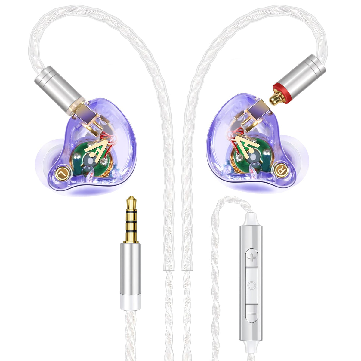 Audiovance Vibes 202M front view showing earbud shape and design benefit clarity