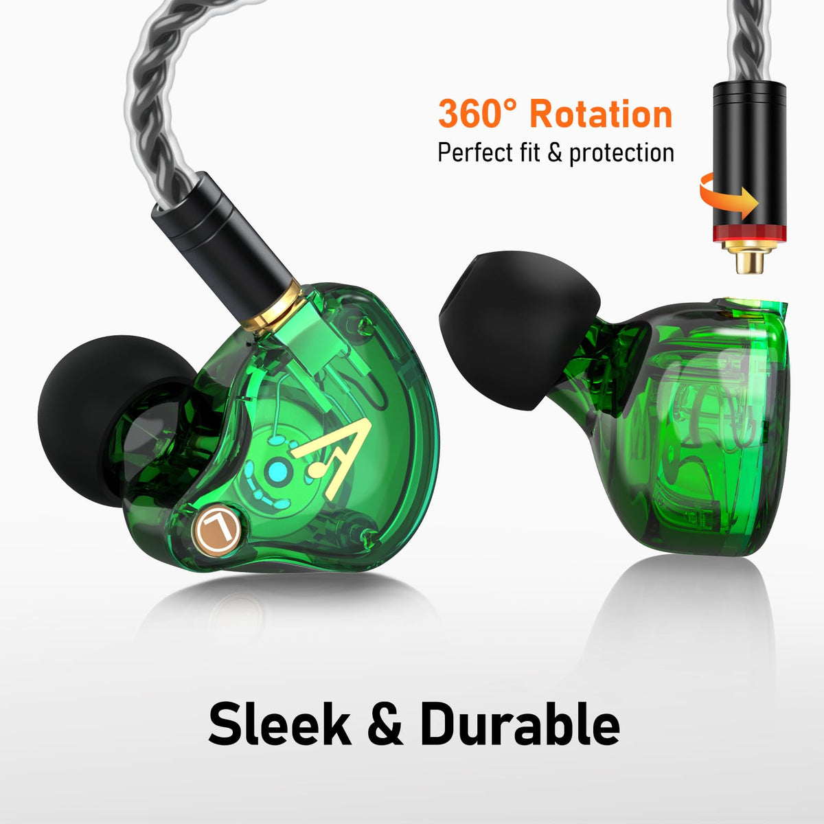 Audiovance Vibes 202MC eartips and accessories displayed for custom comfort