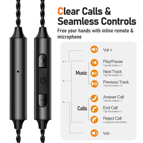 Audiovance earbuds beside a coin showing compact size and scale advantage