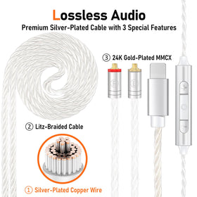 Audiovance Vibes 202ML six eartip pairs spread showing fit options and improved comfort