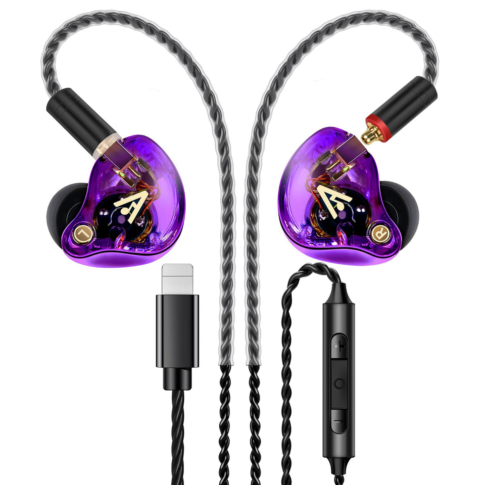 Audiovance Vibes 202ML front view showing ergonomic shell and finish for clear listening