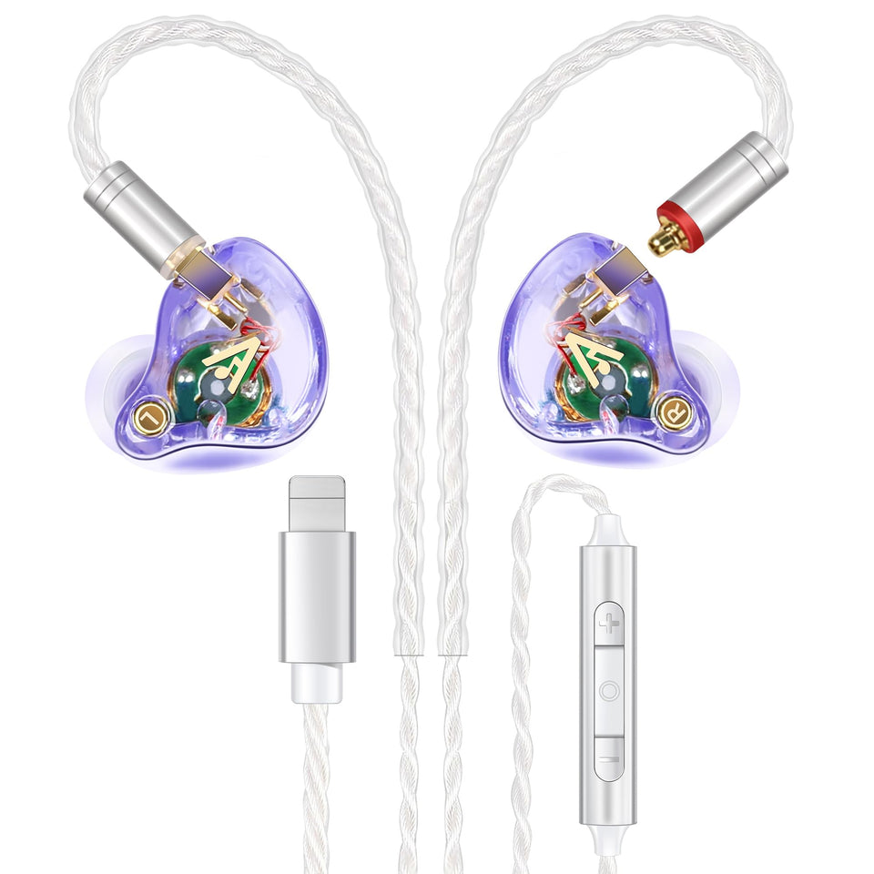 Audiovance front view showing earbuds with ergonomic fit and clear audio detail