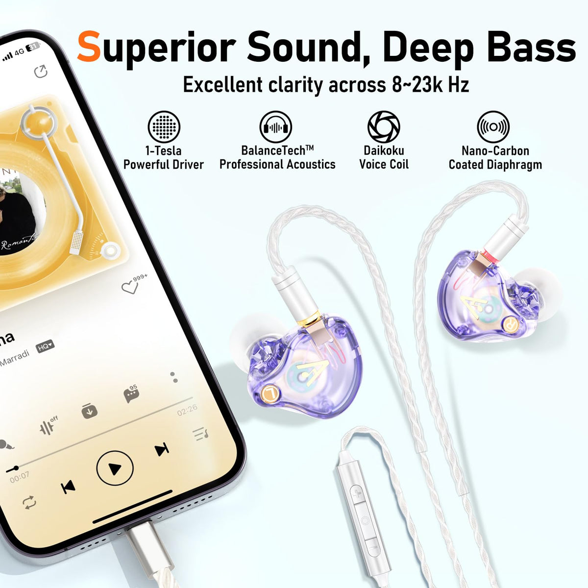 Audiovance silver-plated Litz cable detail for low-loss, high-fidelity transmission