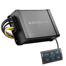 AUDIOZERONE marine Bluetooth amplifier for on-the-water entertainment.