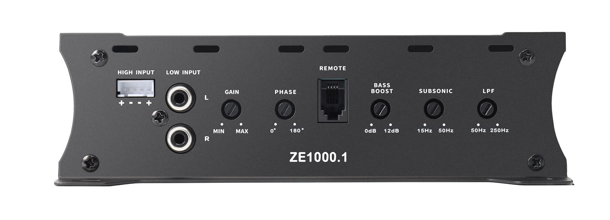 Thermal protection features visible on AUDIOZERONE ZE1000.1 in action.