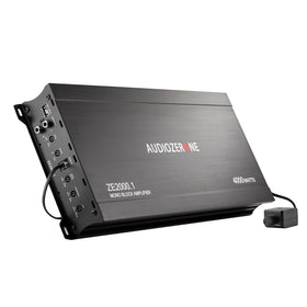Audio Zerone ZE2000-1 front panel shows compact power for subwoofers.
