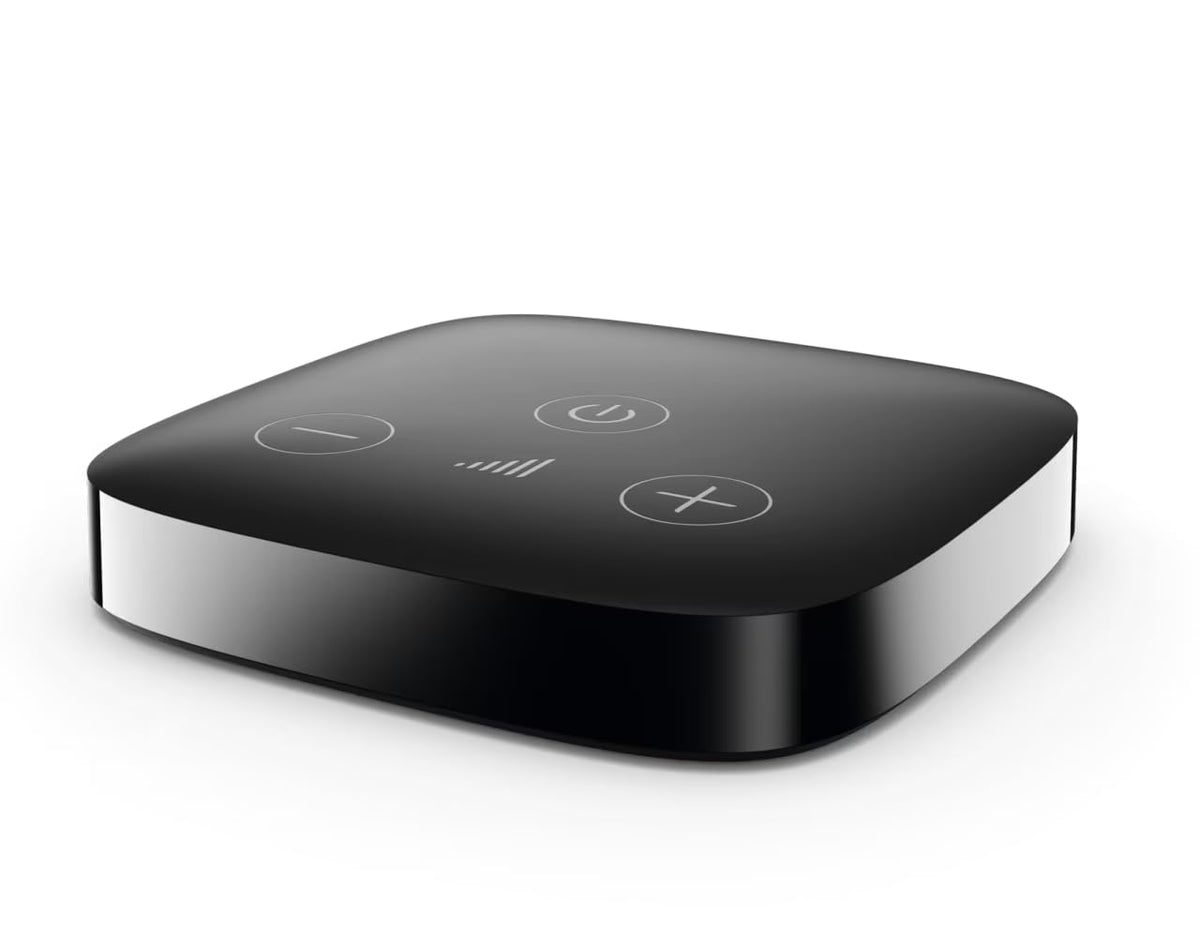 Audique Phonak TV Connector unboxing shows ready-to-use streaming ports.