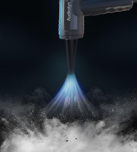 Audkotyn duster showing eight attachments for versatile, precise cleaning tasks.