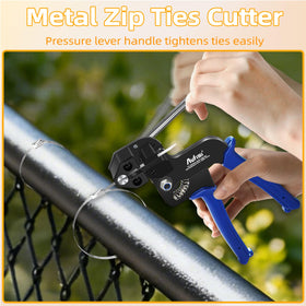 Aufisi metal zip tie lengths and stainless texture showing corrosion resistance