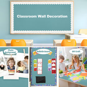 Augisteen decorated bulletin in hallway showing cohesive look and professional presentation benefit