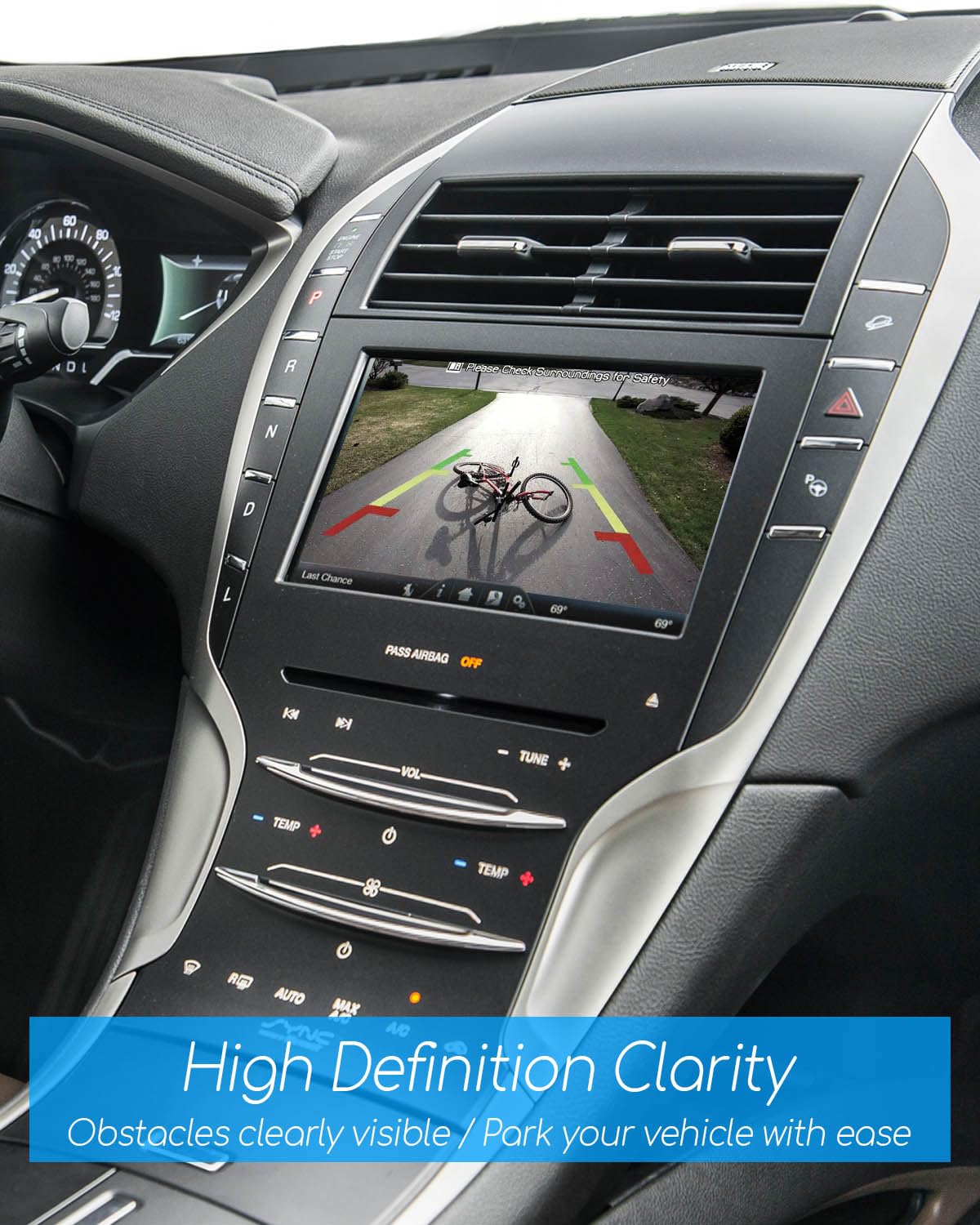 AUGREX HD1080 camera delivers sharp images for clearer reversing.