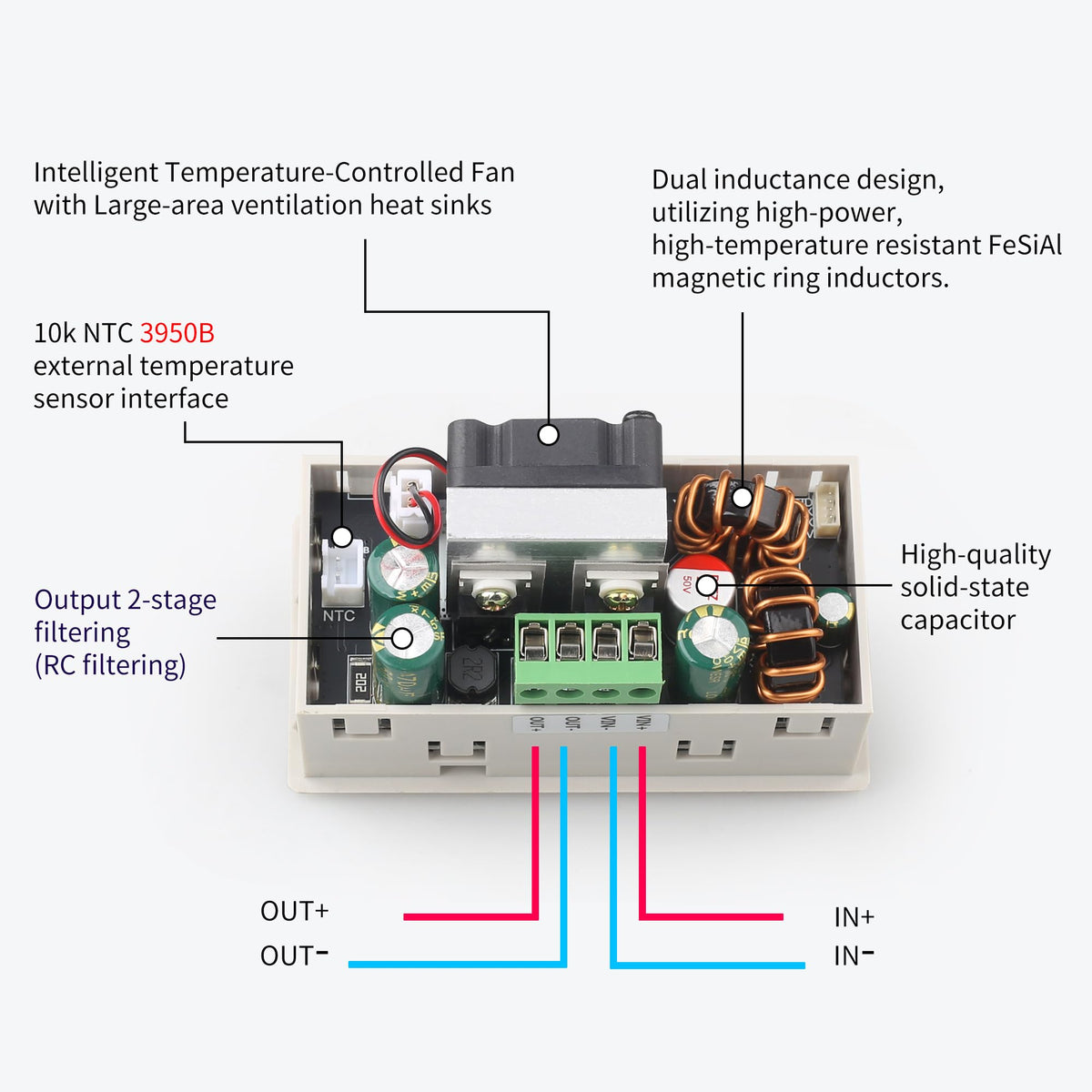 AUGUESLD SK-120X close-up LCD screen displays voltage current and power for precision