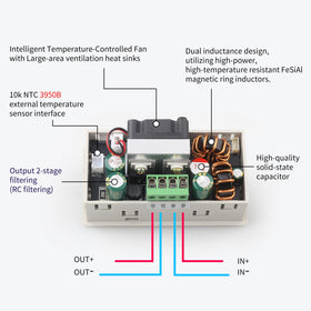 AUGUESLD SK-120X close-up LCD screen displays voltage current and power for precision