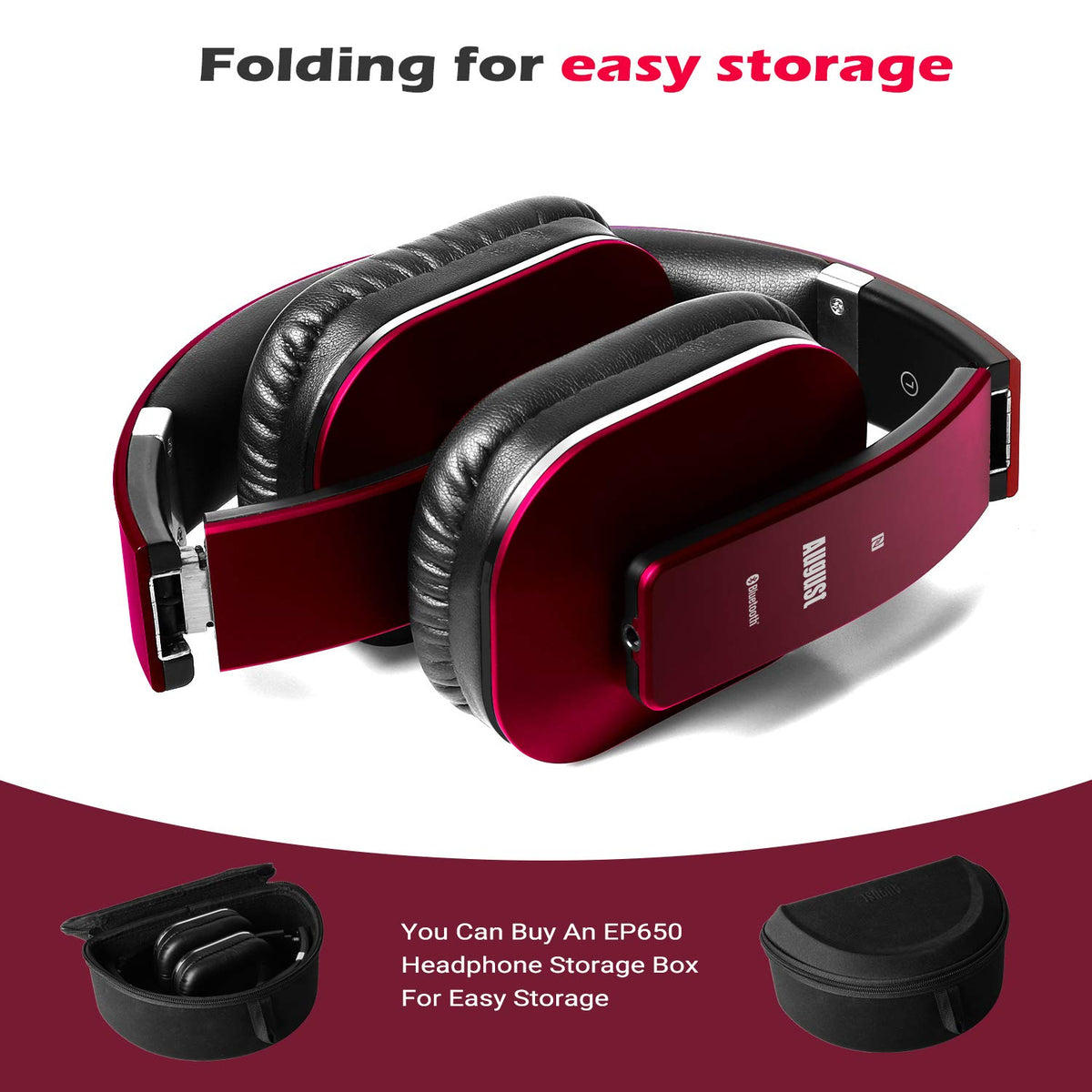 August EP650 built-in microphone for clear hands-free calls