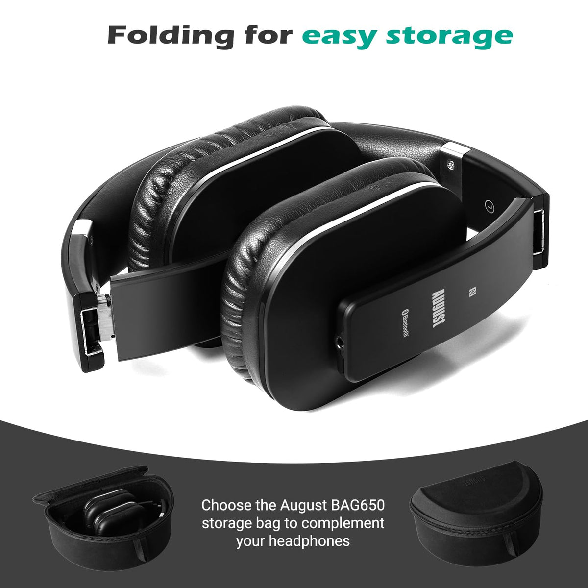 August EP650 NFC tap area enables instant wireless pairing