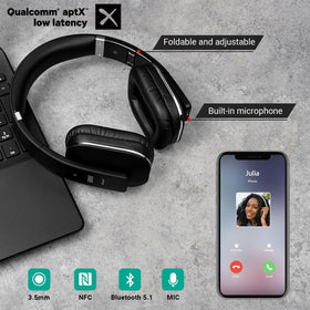 August EP650 wired 3.5mm jack offers universal compatibility