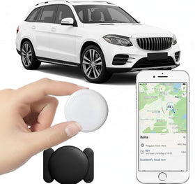 AUHKO Real-Time Vehicle Tracker with magnetic mount for easy installation.