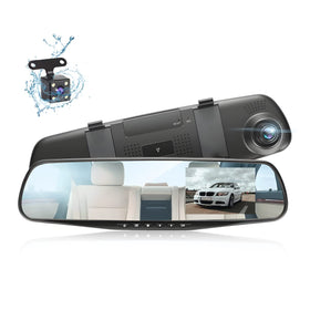 AUKEPO dash cam front 1080p view delivers crisp daytime footage.