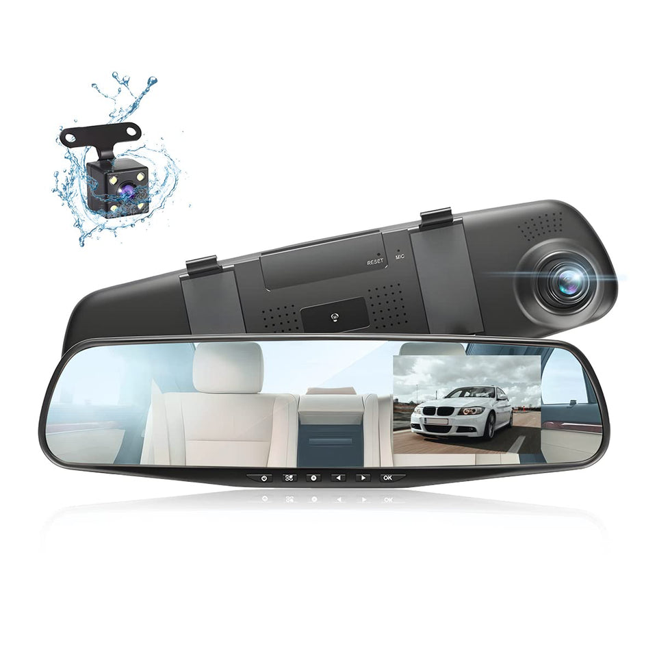 AUKEPO dash cam front 1080p view delivers crisp daytime footage.