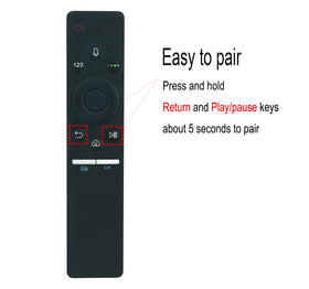 AULCMEET remote in hand to show size and comfortable ergonomic fit