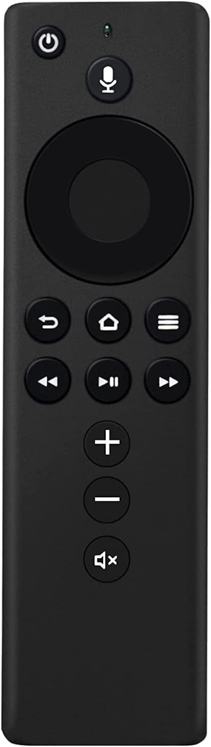 AULTRA L5B83H remote with voice button for hands-free searching on AMZ devices.