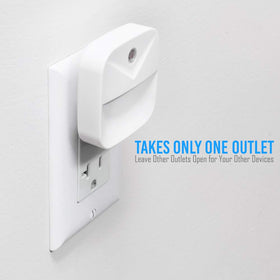 AULTRA side profile showing low-profile design that preserves adjacent outlet