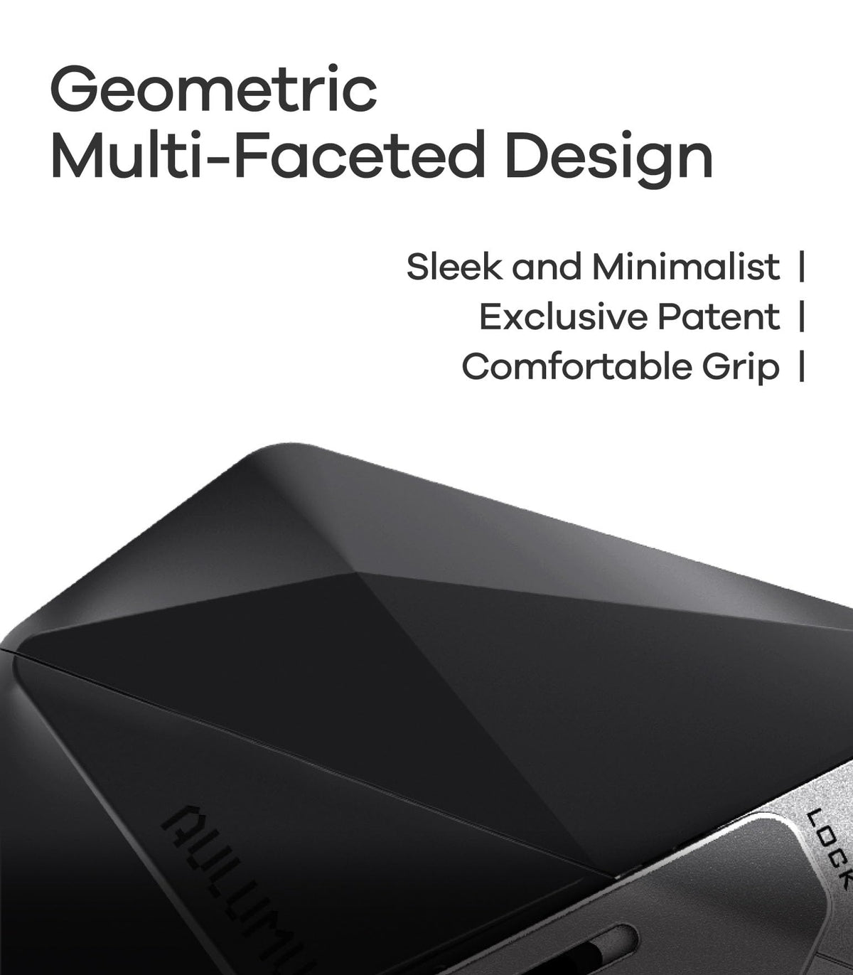 Aulumu A39 geometric TPU texture detail demonstrating impact-dispersing design and tactile grip