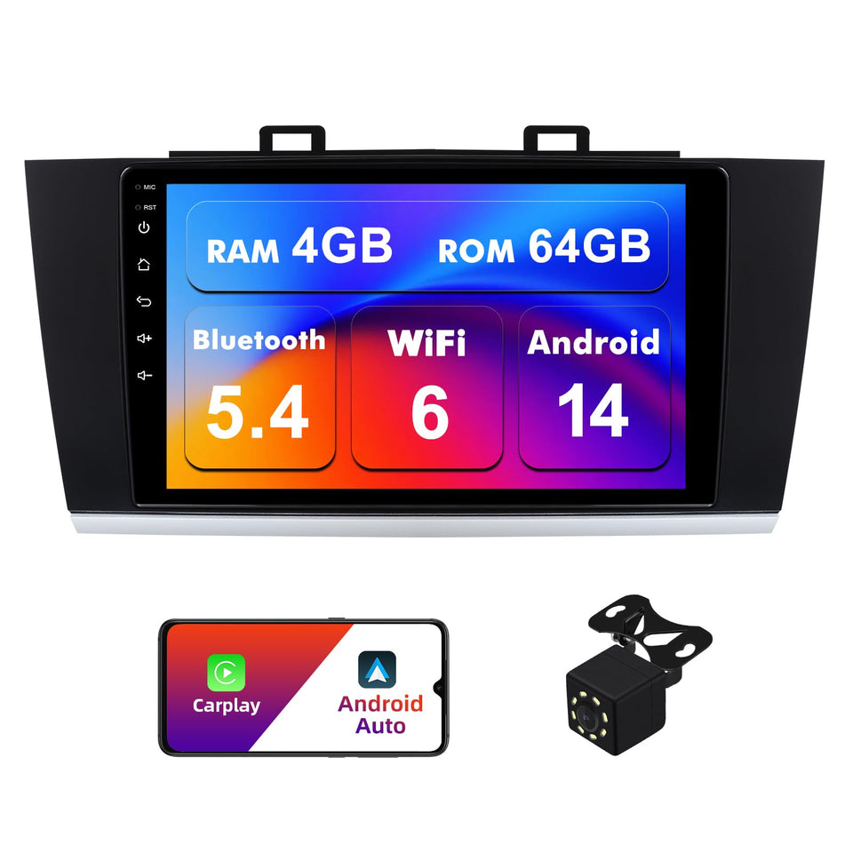 AUMUME Android 14 double din front view enhances infotainment accessibility