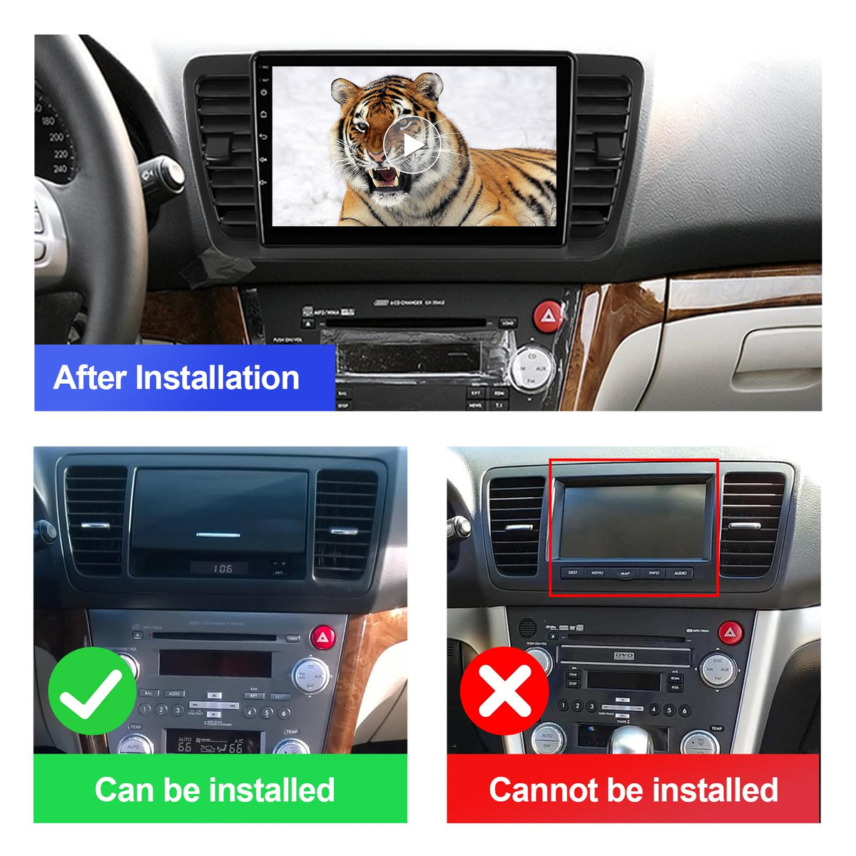 AUMUME wireless CarPlay Android Auto support for effortless smartphone integration