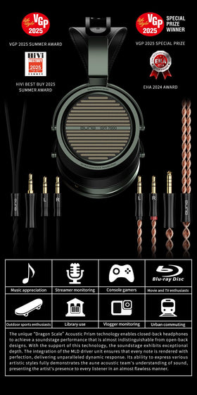 Aune SR7000 with W-shaped ceramic polymer diaphragm delivering detailed, wide-range sound