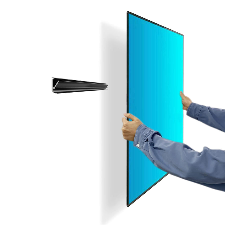 Auoace no-stud TV wall mount installed on drywall for space-saving viewing