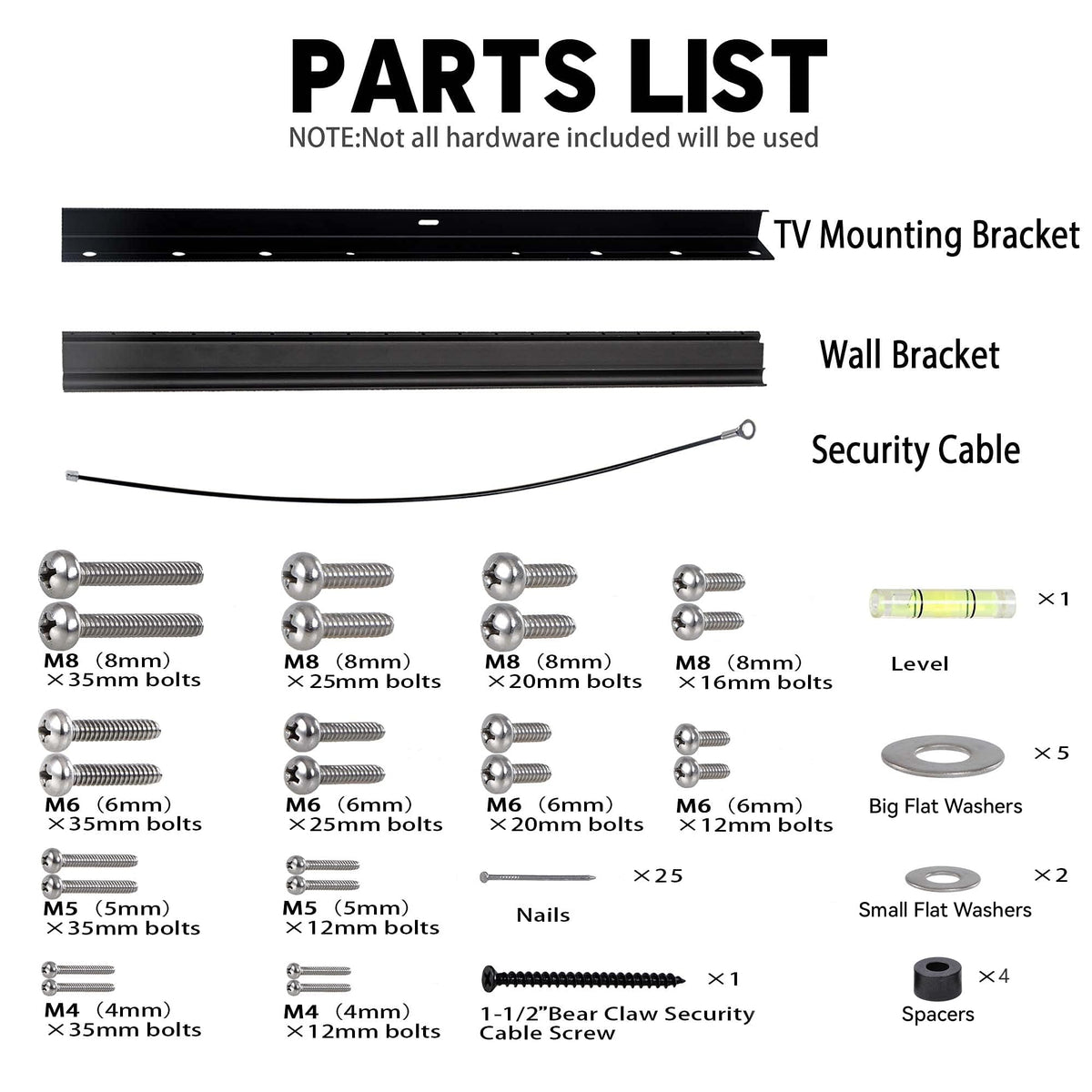 Box contents show all components and the 5-year support offer