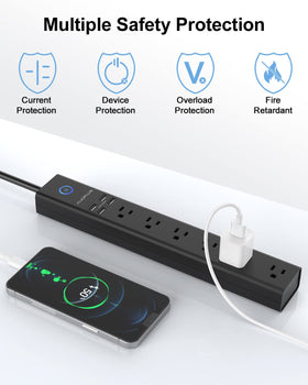 AUOPLUS 15 ft cord extended across room provides flexible placement and reach