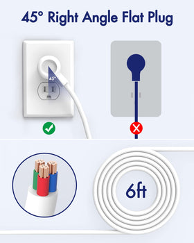 AUOPLUS four USB ports with smart IC for efficient charging.