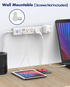 AUOPLUS mounted under desk demonstrating tidy installation and safety