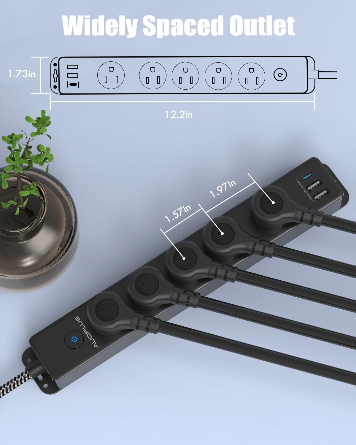 AUOPLUS overload protection switch automatically shuts off power