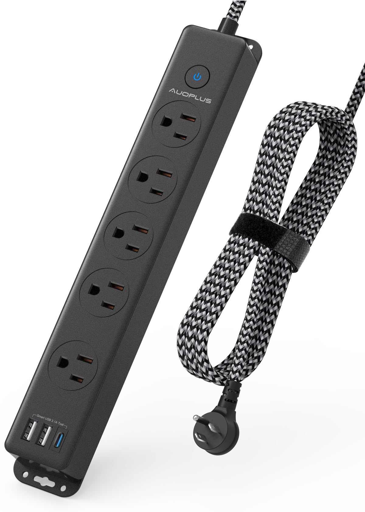 AUOPLUS surge protector with five outlets for home charging