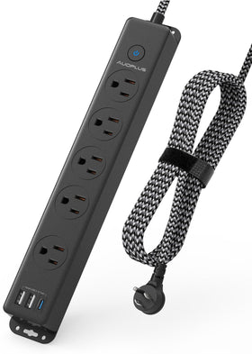 AUOPLUS surge protector with five outlets for home charging