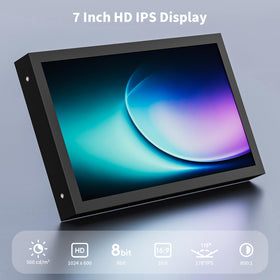 Aurevita back ports and connectors highlighting HDMI, VGA, AV and BNC for versatile inputs
