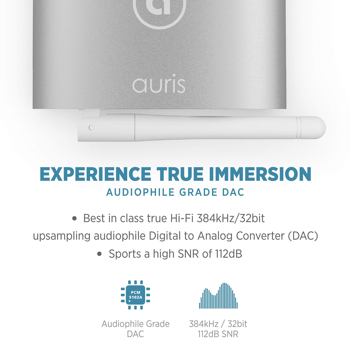 Auris Blume HD living room setup with stereo system