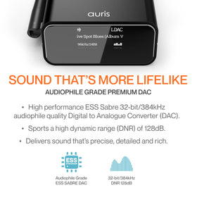 Auris Blume Pro with aptX HD support for clearer streaming.