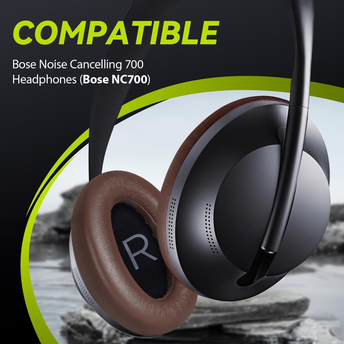 Aurivor Bose NC700 earpads breathable design keeps ears cool during use.