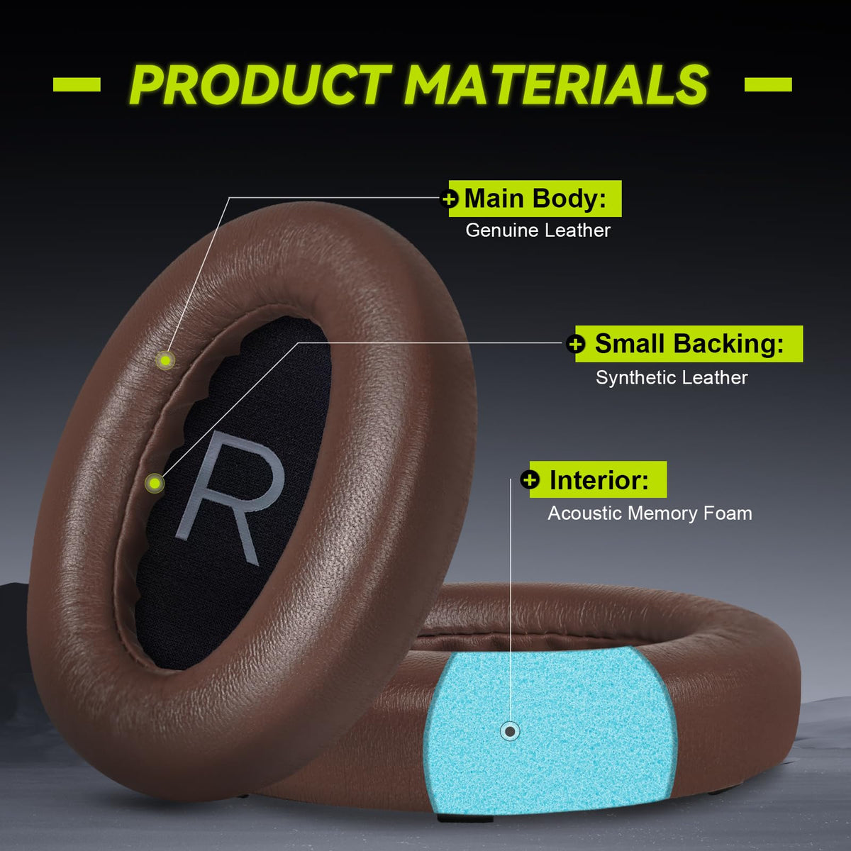 Aurivor Bose NC700 earpads memory foam provide plush support for longer listening.