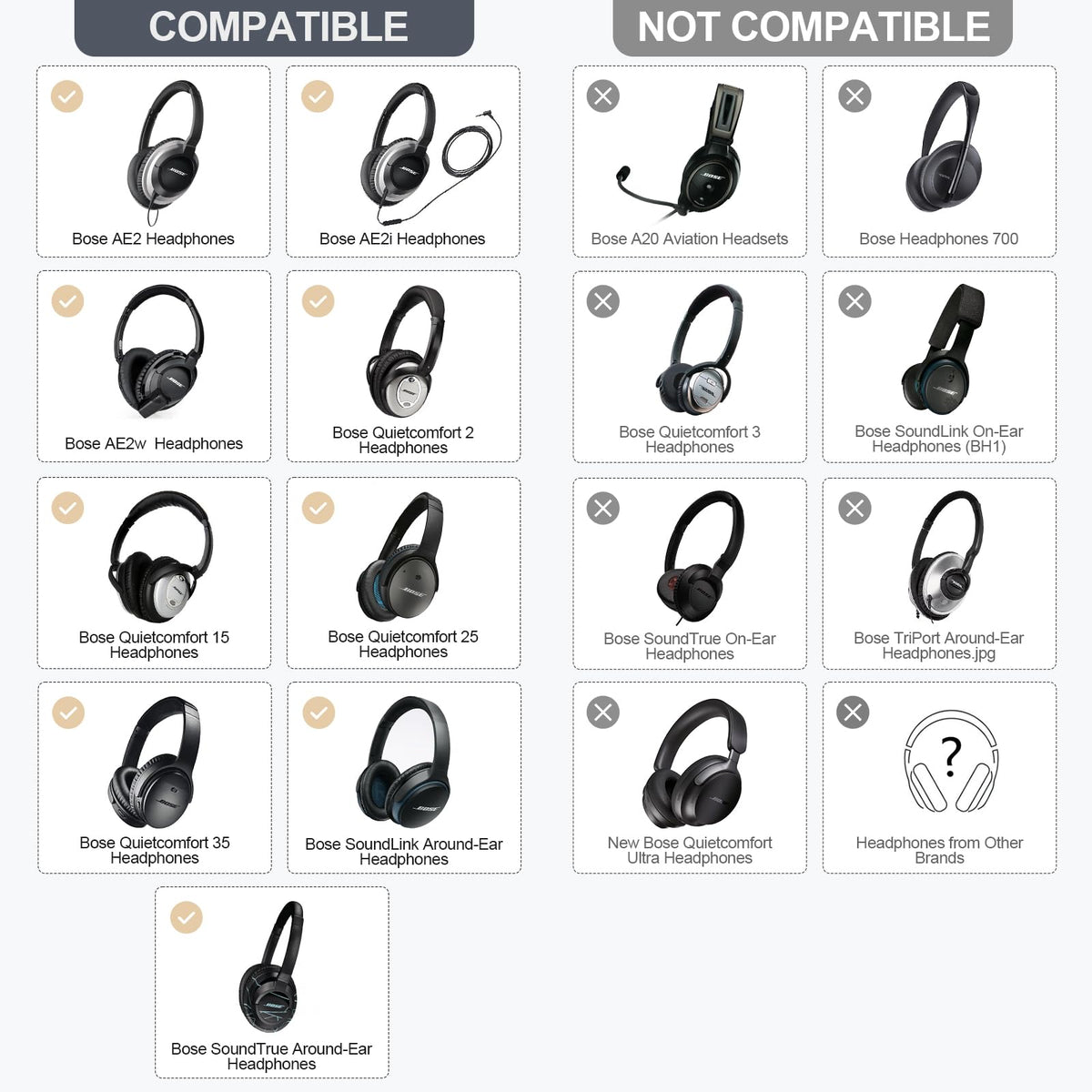 Aurivor memory foam ear pads for QC35 II provide plush, breathable comfort