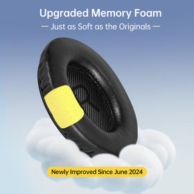 Aurivor Bose QC35 left ear pad close-up highlighting memory foam cushion.