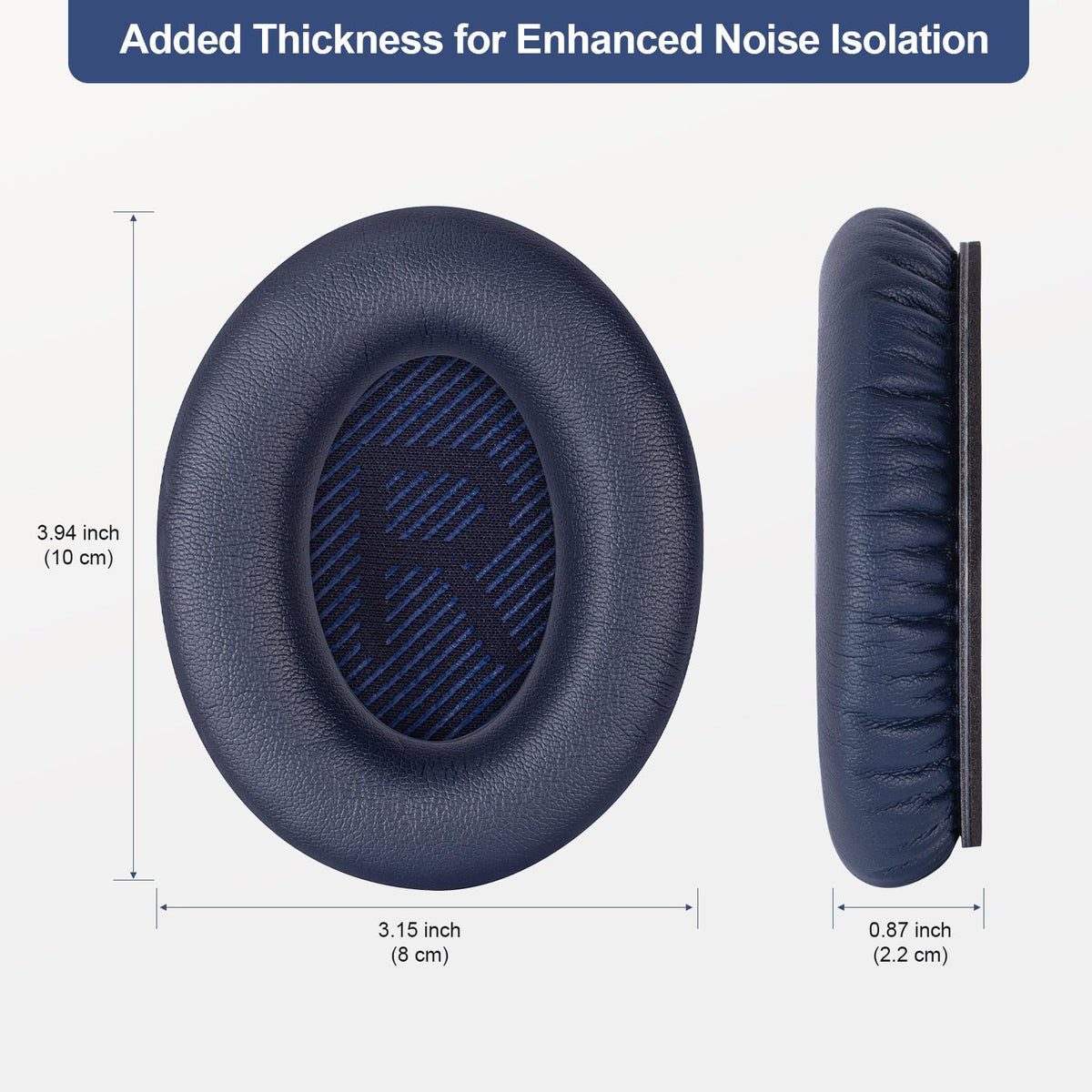 Aurivor Bose SoundTrue ear pads in midnight blue enhance daily wear and comfort